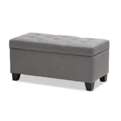 Michaela Modern And Contemporary Fabric Upholstered Storage Ottoman - Baxton Studio -Outlet Baxton Studio Store GUEST f01cfd20 dd45 47f3 b6a0 92351a298838