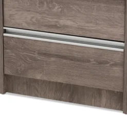 Gallia Modern And Contemporary Oak Finished 2 Drawer Nightstand Brown - Baxton Studio -Outlet Baxton Studio Store GUEST f0817ec0 a168 4e32 8d60 b73605fd2790