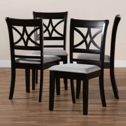 Set Of 4 Clarke Dining Chair - Baxton Studio -Outlet Baxton Studio Store GUEST f1cf36eb d7b0 49be 9e39 d8928a1f78f4