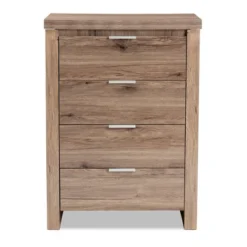 Laverne Modern And Contemporary Oak Finished 4 Drawer Chest Brown - Baxton Studio -Outlet Baxton Studio Store GUEST f1d03fa7 85fd 470b 99ff 70c38a8553c6