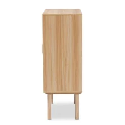 Maclean Rattan Wood 2 Door Storage Cabinet Natural/Brown - Baxton Studio -Outlet Baxton Studio Store GUEST f1f5fce9 48e5 4e17 93d5 0d1f7afa8685