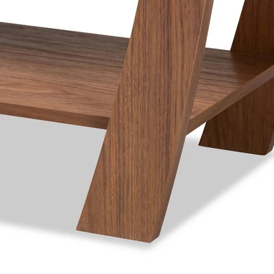 Capote Wood 2 Drawer Console Table - Baxton Studio 5 Capote Wood 2 Drawer Console Table - Baxton Studio - Image 5