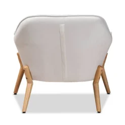 Valentina Velvet Natural Wood Armchair - Baxton Studio -Outlet Baxton Studio Store GUEST f46f2697 a58c 4af0 a0fb 2f7d265eb861