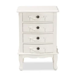 Callen Wood 4 Drawer Nightstand White - Baxton Studio 11 Callen Wood 4 Drawer Nightstand White - Baxton Studio -Outlet Baxton Studio Store GUEST f4e8191f c123 4621 9bb3 68454561d9dc
