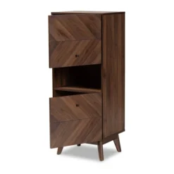 Hartman Wood Storage Cabinet Walnut Brown - Baxton Studio -Outlet Baxton Studio Store GUEST f6474a8b 343b 441c 8b96 f765b1a125dd