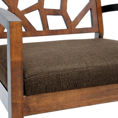 Jennifer Modern Lounge Chair Dark Brown - Baxton Studio 2 Jennifer Modern Lounge Chair Dark Brown - Baxton Studio - Image 2