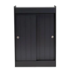 2 Door Leone Finished Wood Entryway Shoe Storage Cabinet Black - Baxton Studio -Outlet Baxton Studio Store GUEST f7fe1605 f667 4b6e b4a0 faea07d7b8bb