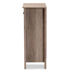 Derek Wood 2 Door Shoe Cabinet-Oak - Baxton Studio -Outlet Baxton Studio Store GUEST f9dacd36 969c 4c33 9357 6ccff74173c9