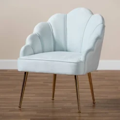 Cinzia Velvet Upholstered Seashell Shaped Accent Chair - Baxton Studio 16 Cinzia Velvet Upholstered Seashell Shaped Accent Chair - Baxton Studio -Outlet Baxton Studio Store GUEST fb68eb1d ae27 45b7 bc1d 042358bf448b