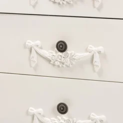 Eliya Wood 3 Drawer Storage Cabinet White - Baxton Studio -Outlet Baxton Studio Store GUEST fc739d85 5585 4658 848b 8ad966d9a7db