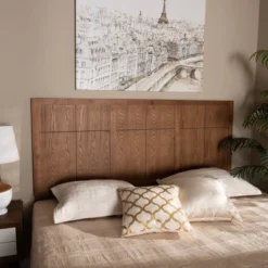 Monroe Modern And Rustic Wood Headboard Walnut - Baxton Studio -Outlet Baxton Studio Store GUEST fcca2a5b 888e 442c ae79 4bcbe02a34fc