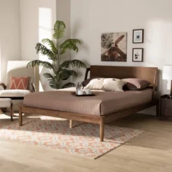 Sadler Mid-Century Modern Platform Bed Walnut/Brown - Baxton Studio 13 Sadler Mid-Century Modern Platform Bed Walnut/Brown - Baxton Studio -Outlet Baxton Studio Store GUEST fcfc99ca f83b 4c87 b52a 13015fd2212b