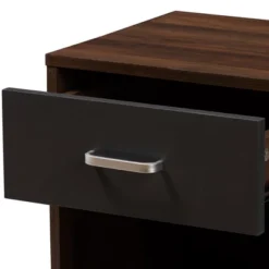 Hansel 1 Drawer And Finished Nightstand Brown/Gray - Baxton Studio -Outlet Baxton Studio Store GUEST fe73bdbd 9efa 4907 98fd 5e07b10b6e3e