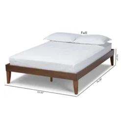 Lucina Walnut Platform Bed Frame Brown - Baxton Studio -Outlet Baxton Studio Store GUEST feb62bd8 4625 4790 a0ba a0e7c166c8bd