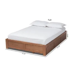 Wren 3 Drawer Storage Bed Frame Walnut - Baxton Studio -Outlet Baxton Studio Store GUEST ff1dc919 bb10 4ee8 bc69 cdd013b37359