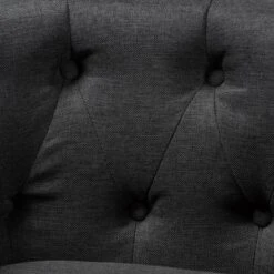 Bisset Chesterfield Chair Gray - Baxton Studio -Outlet Baxton Studio Store GUEST ff59f0b4 5892 4a87 9407 8187d6a57901