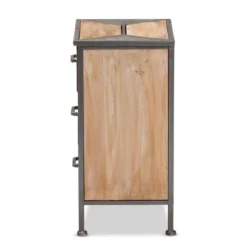 Laurel Wood 3 Drawer Nightstand Gray/Brown - Baxton Studio -Outlet Baxton Studio Store GUEST fff76234 e025 4b43 907f cd0d6b17a925
